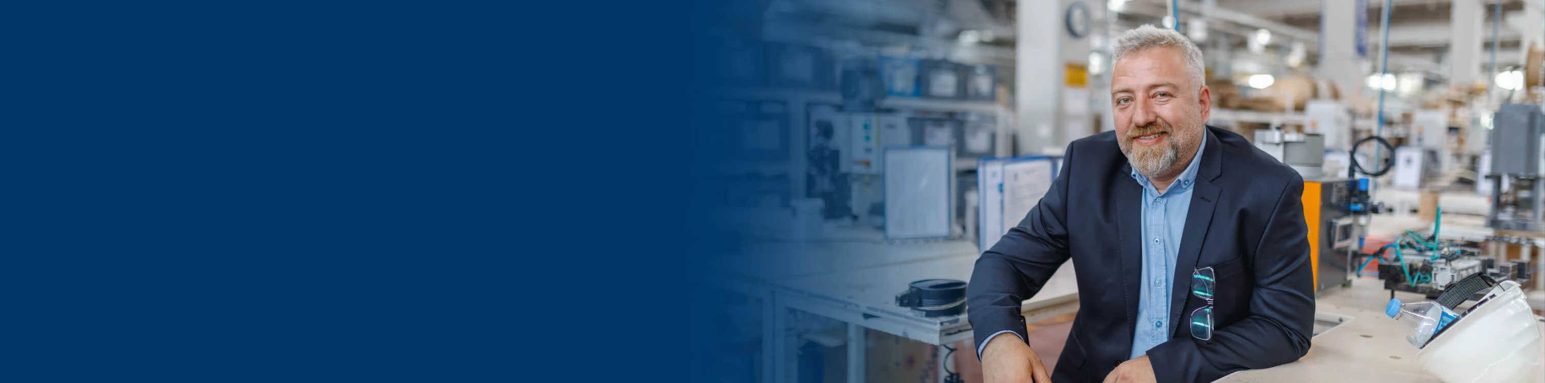 A small business owner on the shop floor